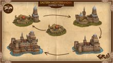 Sheets Castles Mediterranean
